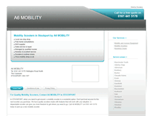 Tablet Screenshot of mobilitysuppliesstockport.co.uk